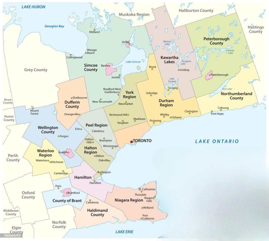 Service Coverage Map - Greater Toronto Area